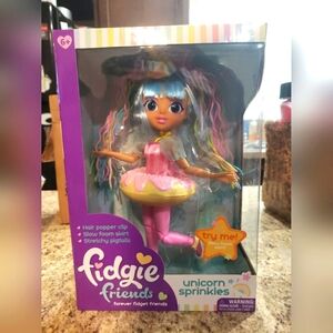 ^^New In Box ◇ Fidgie Friends UNICORN SPRINKLES Fidget Popper Toy Fashion^^ Cute
